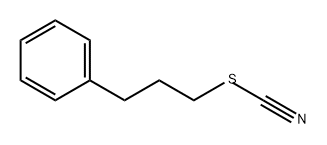 Thiocyanic acid 3-phenylpropyl ester Struktur