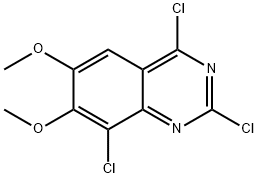 2,4,8-trichloro-6,7-dimethoxyquinazoline Struktur