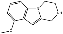 9-Methoxy-1,2,3,4-tetrahydropyrazino[1,2-a]indole Struktur