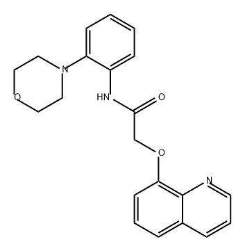 Acetamide, N-[2-(4-morpholinyl)phenyl]-2-(8-quinolinyloxy)- Struktur