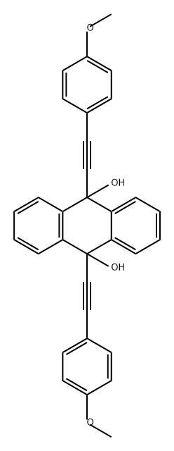 9,10-Anthracenediol, 9,10-dihydro-9,10-bis[2-(4-methoxyphenyl)ethynyl]-