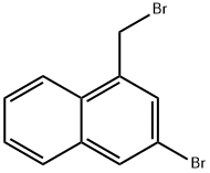 Naphthalene, 3-bromo-1-(bromomethyl)- Struktur