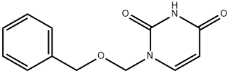 2,4(1H,3H)-Pyrimidinedione, 1-[(phenylmethoxy)methyl]- Struktur