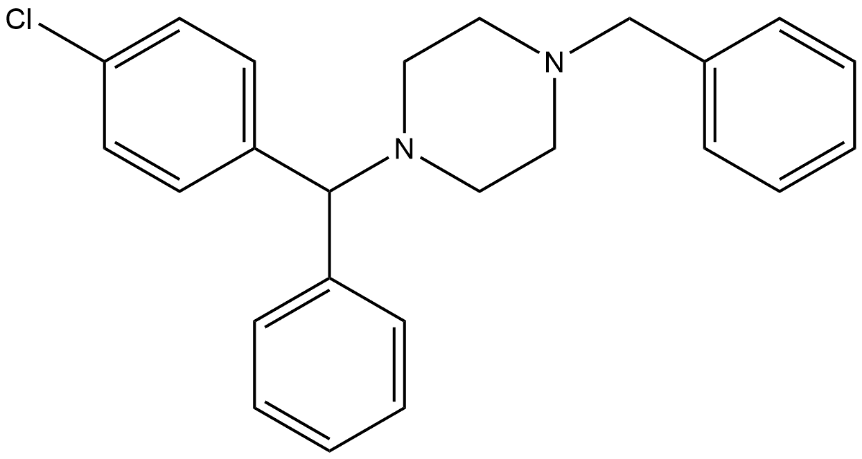 Piperazine, 1-[(4-chlorophenyl)phenylmethyl]-4-(phenylmethyl)-