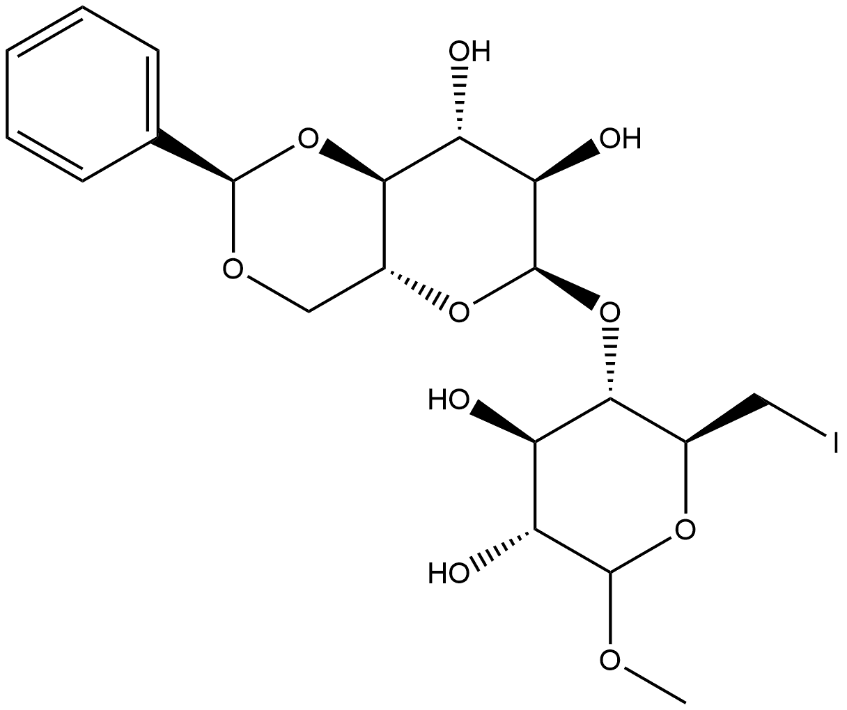 D-Glucopyranoside, methyl 6-deoxy-6-iodo-4-O-[4,6-O-[(R)-phenylmethylene]-α-D-glucopyranosyl]-