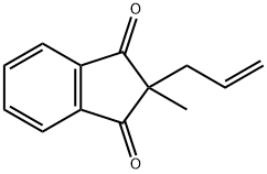 1H-Indene-1,3(2H)-dione, 2-methyl-2-(2-propen-1-yl)- Struktur