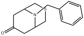 3-Thia-9-azabicyclo[3.3.1]nonan-7-one, 9-(phenylmethyl)- Struktur