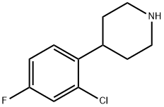 4-(2-chloro-4-fluorophenyl)piperidine Struktur