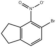 1H-Indene, 5-bromo-2,3-dihydro-4-nitro- Struktur