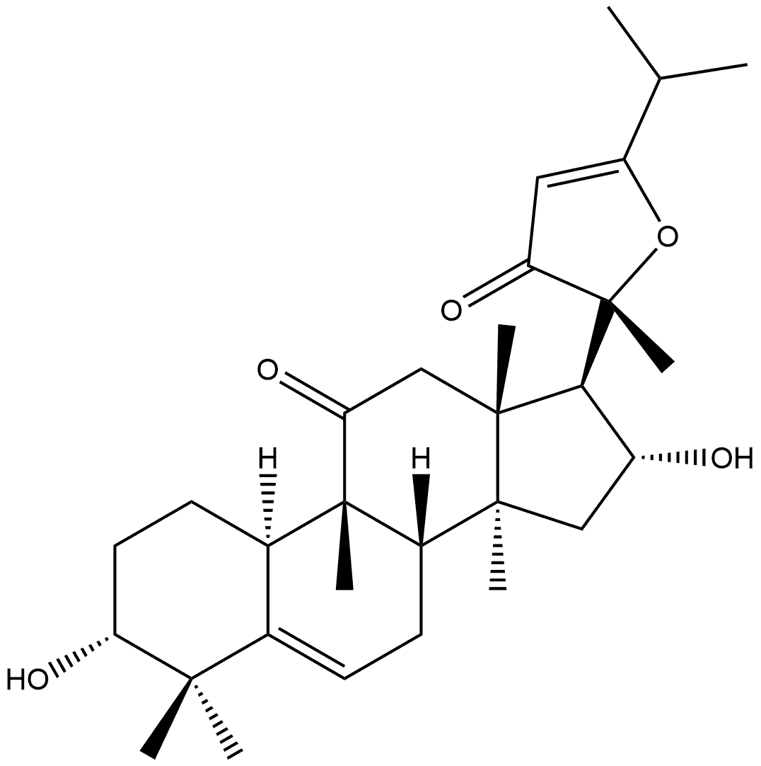 19-Norlanosta-5,23-diene-11,22-dione, 20,24-epoxy-3,16-dihydroxy-9-methyl-, (3α,9β,10α,16α)- Struktur