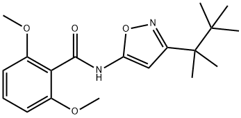 Benzamide, 2,6-dimethoxy-N-[3-(1,1,2,2-tetramethylpropyl)-5-isoxazolyl]- Struktur