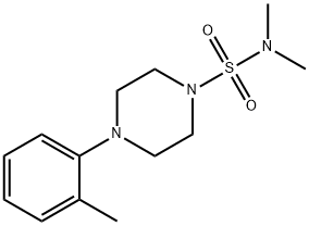 N,N-dimethyl-4-(2-methylphenyl)-1-piperazinesulfonamide Struktur