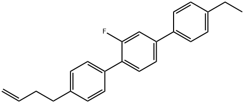 4-(3-butenyl)-4″-ethyl-2′-fluoro-1,1′,4′,1″-terphenyl Struktur