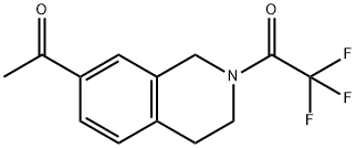 1-(7-Acetyl-3,4-dihydroisoquinolin-2(1H)-yl)-2,2,2-trifluoroethanone Struktur