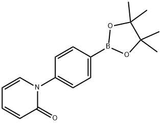 2(1H)-Pyridinone, 1-[4-(4,4,5,5-tetramethyl-1,3,2-dioxaborolan-2-yl)phenyl]- Struktur