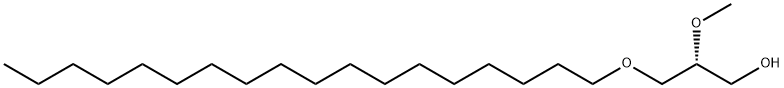 1-Propanol, 2-methoxy-3-(octadecyloxy)-, (R)- (9CI) Struktur