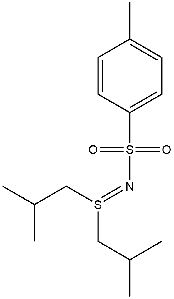 Benzenesulfonamide, N-[bis(2-methylpropyl)-λ4-sulfanylidene]-4-methyl-