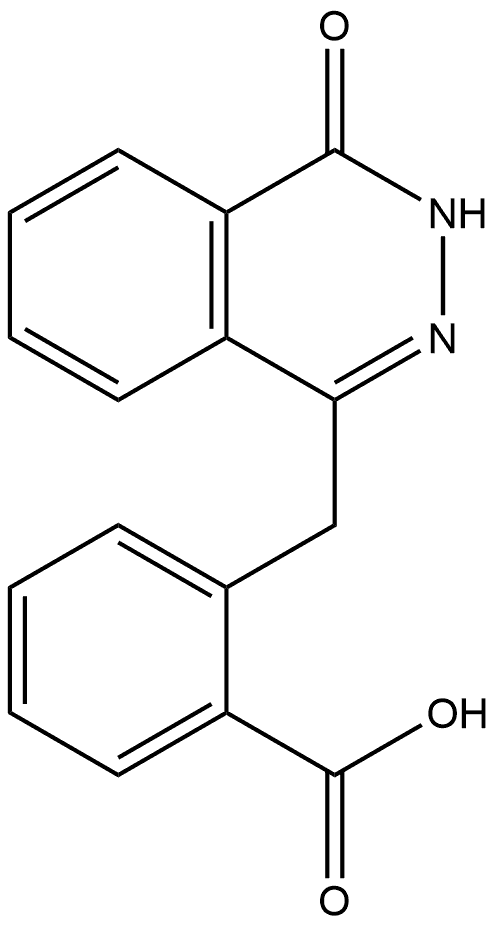 2-[(3,4-Dihydro-4-oxo-1-phthalazinyl)methyl]benzoic acid Struktur