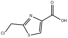 4-Thiazolecarboxylic acid, 2-(chloromethyl)- Struktur