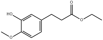 Ethyl 3-hydroxy-4-methoxyphenylpropanoate Struktur