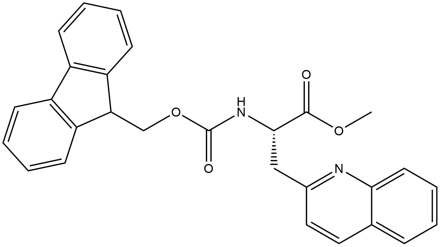 2-Quinolinepropanoic acid, α-[[(9H-fluoren-9-ylmethoxy)carbonyl]amino]-, methyl ester, (αS)-