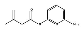 3-Butenamide, N-(6-amino-2-pyridinyl)-3-methyl- Struktur