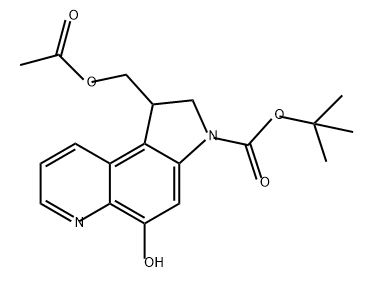 3H-Pyrrolo[3,2-f]quinoline-3-carboxylic acid, 1-[(acetyloxy)methyl]-1,2-dihydro-5-hydroxy-, 1,1-dimethylethyl ester