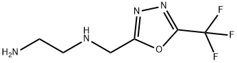 1,2-Ethanediamine, N1-[[5-(trifluoromethyl)-1,3,4-oxadiazol-2-yl]methyl]- Struktur