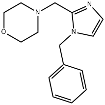 Morpholine, 4-[[1-(phenylmethyl)-1H-imidazol-2-yl]methyl]- Struktur