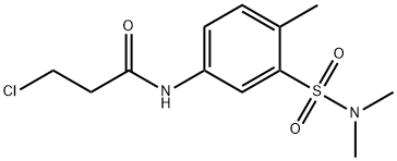 3-Chloro-N-(3-(n,n-dimethylsulfamoyl)-4-methylphenyl)propanamide Struktur