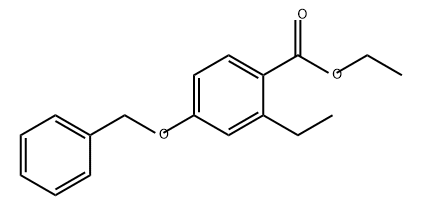 Benzoic acid, 2-ethyl-4-(phenylmethoxy)-, ethyl ester Struktur