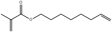 2-Propenoic acid, 2-methyl-, 7-octen-1-yl ester Struktur