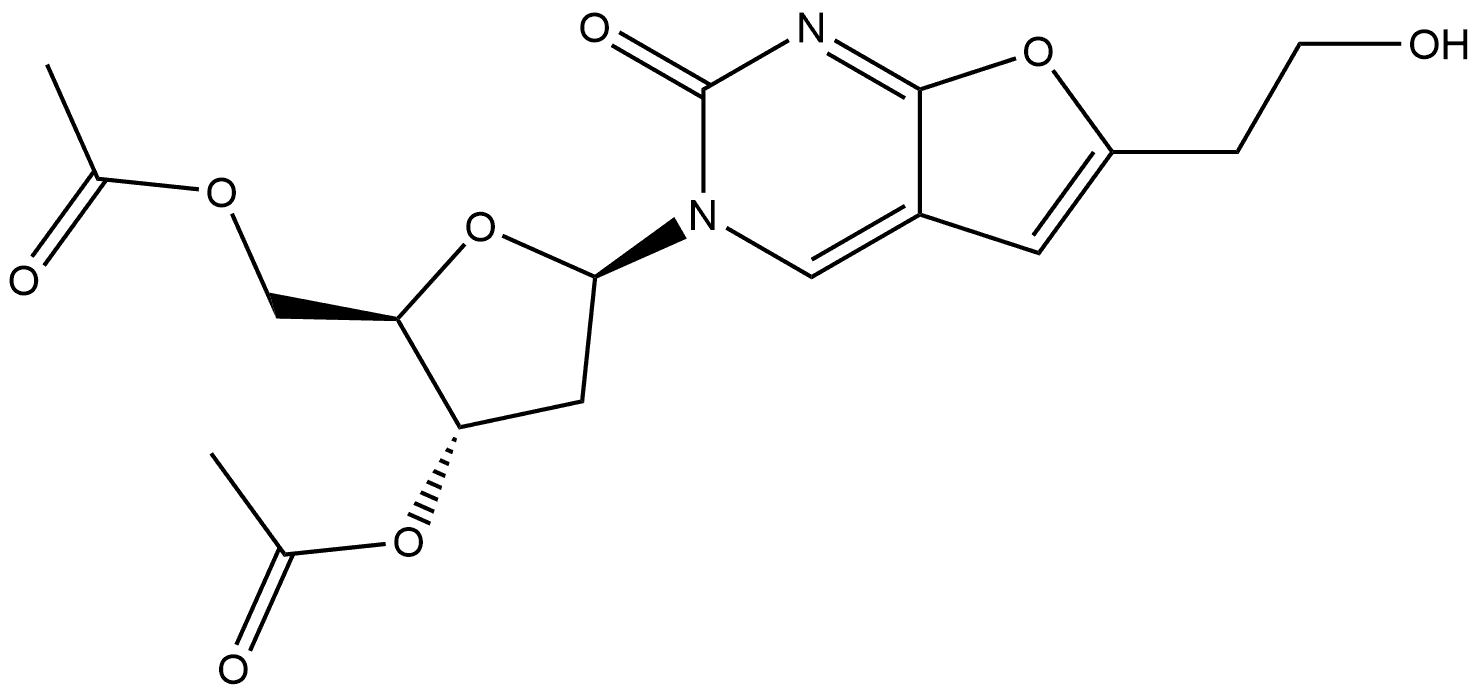 Furo[2,3-d]pyrimidin-2(3H)-one, 3-(3,5-di-O-acetyl-2-deoxy-β-D-erythro-pentofuranosyl)-6-(2-hydroxyethyl)-