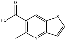 5-METHYLTHIENO[3,2-B]PYRIDINE-6-CARBOXYLIC ACID Struktur