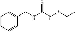 Urea, N-(ethylthio)-N'-(phenylmethyl)- Struktur