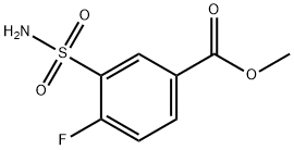 methyl 4-fluoro-3-sulfamoylbenzoate Struktur