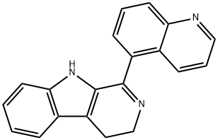 1-(Quinolin-5-yl)-3,4-dihydro-β-carboline Struktur