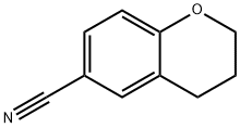 2H-1-Benzopyran-6-carbonitrile, 3,4-dihydro- Struktur