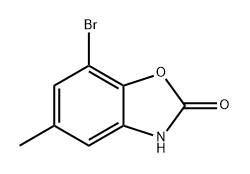 2(3H)-Benzoxazolone, 7-bromo-5-methyl- Struktur