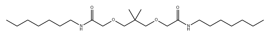 Acetamide, 2,2'-[(2,2-dimethyl-1,3-propanediyl)bis(oxy)]bis[N-heptyl- Struktur