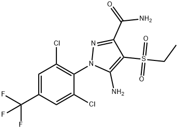 4-(Ethylsulfonyl)pyrazole-3-carboxamide Ethiprole Struktur