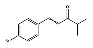 1-Penten-3-one, 1-(4-bromophenyl)-4-methyl- Struktur