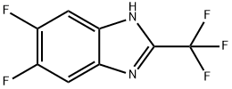 5,6-Difluoro-2-(trifluoromethyl)-1H-benzimidazole Struktur