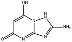 2-Amino-7-hydroxy[1,2,4]triazolo[1,5-a]pyrimidin-5(1H)-one Struktur