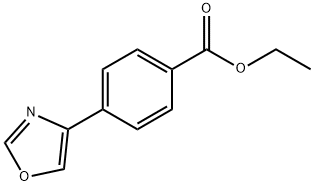 Benzoic acid, 4-(4-oxazolyl)-, ethyl ester Struktur