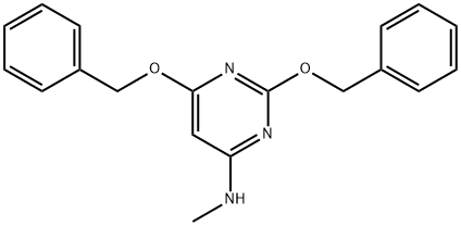 4-Pyrimidinamine, N-methyl-2,6-bis(phenylmethoxy)-