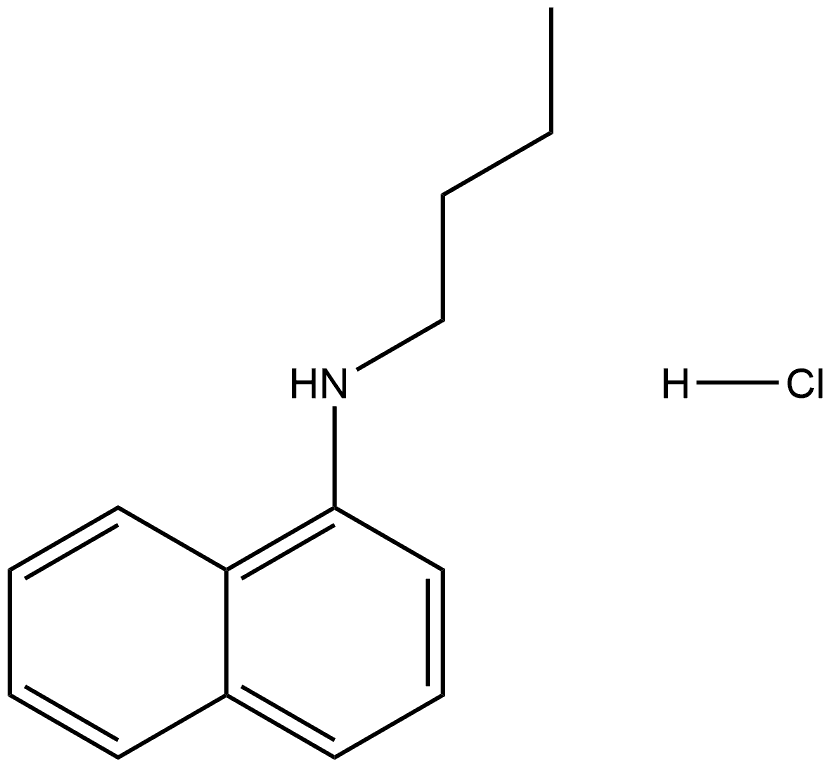 N-butylnaphthalen-1-amine hydrochloride Struktur