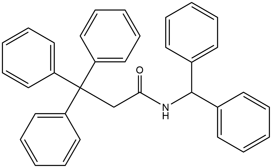 N-(Diphenylmethyl)-β,β-diphenylbenzenepropanamide Struktur