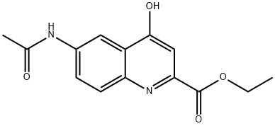 2-Quinolinecarboxylic acid, 6-(acetylamino)-4-hydroxy-, ethyl ester