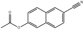 2-Naphthalenecarbonitrile, 6-(acetyloxy)- Struktur